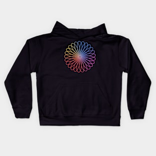 Spirograph Flower Kids Hoodie